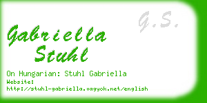 gabriella stuhl business card